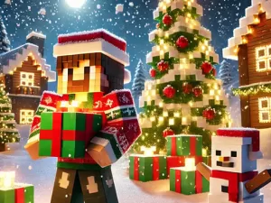 Minecraft Christmas Jigsaw: Festive Pixel Art Fun